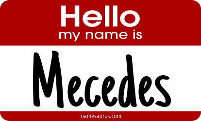 Hello my name is Mecedes png download
