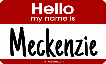 Hello my name is Meckenzie png download