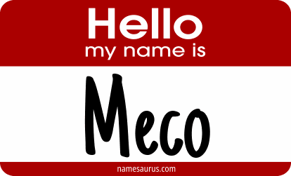 Hello my name is Meco png download
