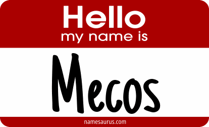 Hello my name is Mecos png download