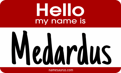 Hello my name is Medardus png download
