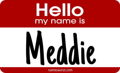 Hello my name is Meddie png download