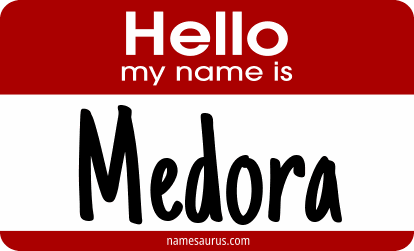 Hello my name is Medora png download