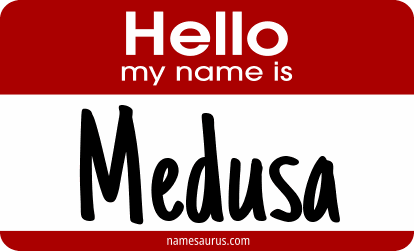 Hello my name is Medusa png download
