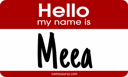 Hello my name is Meea png download