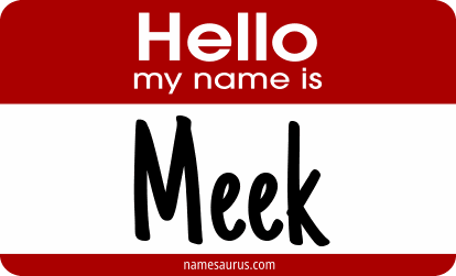 Hello my name is Meek png download