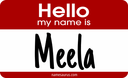Hello my name is Meela png download