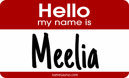 Hello my name is Meelia png download