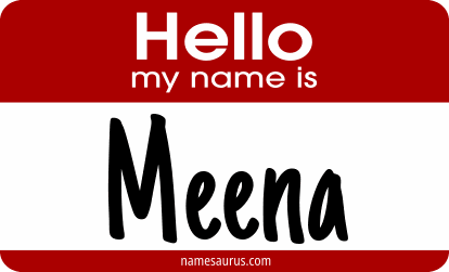 Hello my name is Meena png download