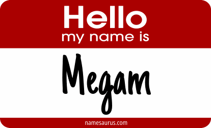 Hello my name is Megam png download