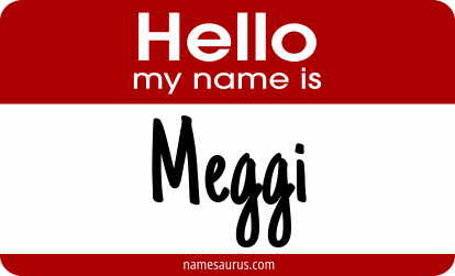 Hello my name is Meggi png download