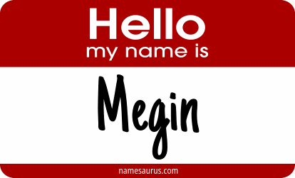 Hello my name is Megin png download