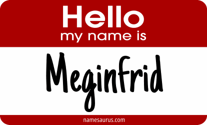 Hello my name is Meginfrid png download