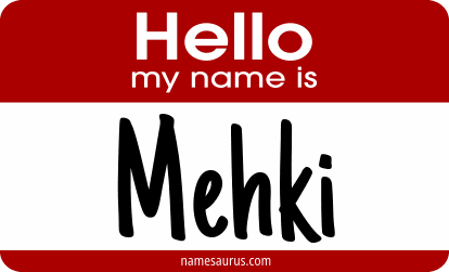 Hello my name is Mehki png download