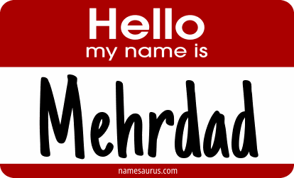 Hello my name is Mehrdad png download
