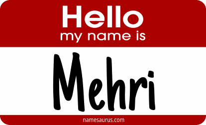 Hello my name is Mehri png download