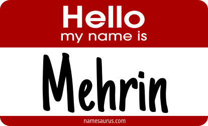 Hello my name is Mehrin png download