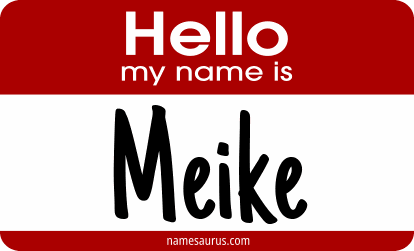 Hello my name is Meike png download