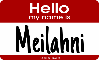 Hello my name is Meilahni png download