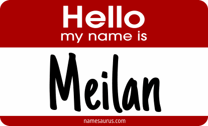 Hello my name is Meilan png download