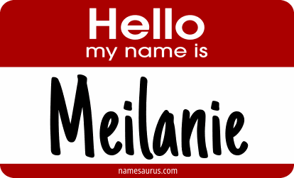Hello my name is Meilanie png download