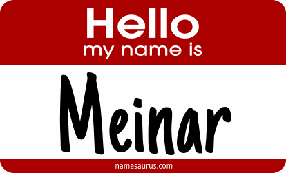 Hello my name is Meinar png download