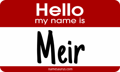 Hello my name is Meir png download