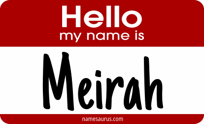 Hello my name is Meirah png download