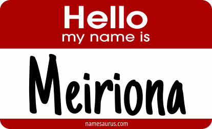 Hello my name is Meiriona png download