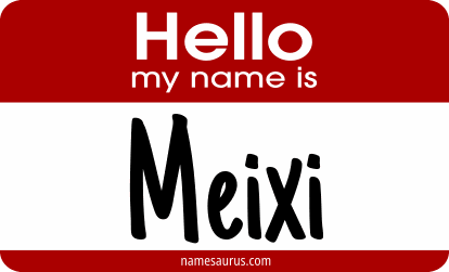 Hello my name is Meixi png download