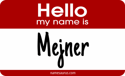 Hello my name is Mejner png download