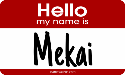 Hello my name is Mekai png download