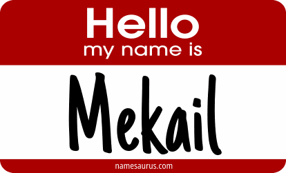 Hello my name is Mekail png download