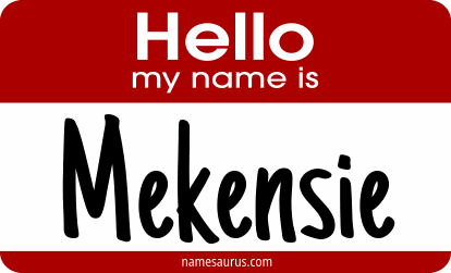 Hello my name is Mekensie png download