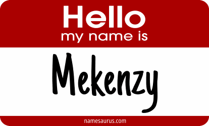 Hello my name is Mekenzy png download