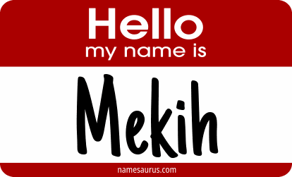 Hello my name is Mekih png download