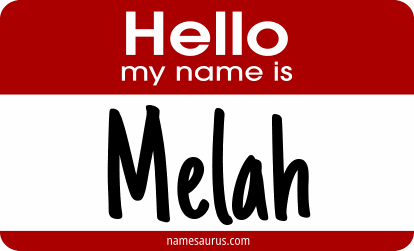 Hello my name is Melah png download
