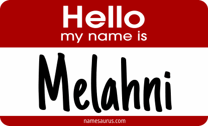Hello my name is Melahni png download