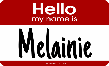 Hello my name is Melainie png download