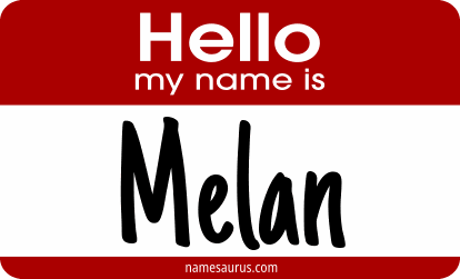 Hello my name is Melan png download