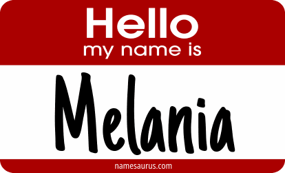 Hello my name is Melania png download