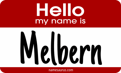 Hello my name is Melbern png download