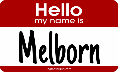 Hello my name is Melborn png download