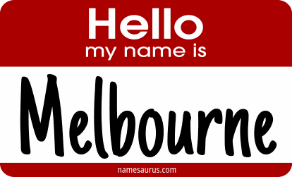 Hello my name is Melbourne png download