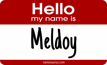 Hello my name is Meldoy png download