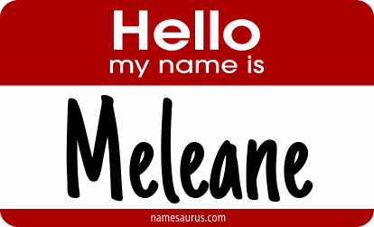 Hello my name is Meleane png download