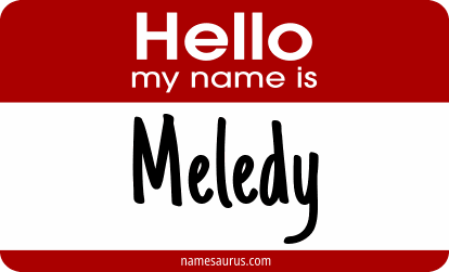 Hello my name is Meledy png download