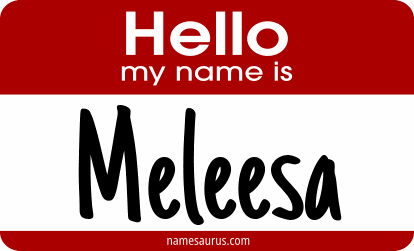 Hello my name is Meleesa png download