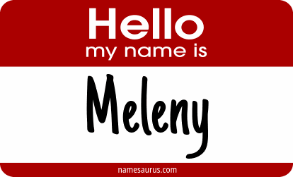 Hello my name is Meleny png download