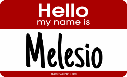 Hello my name is Melesio png download